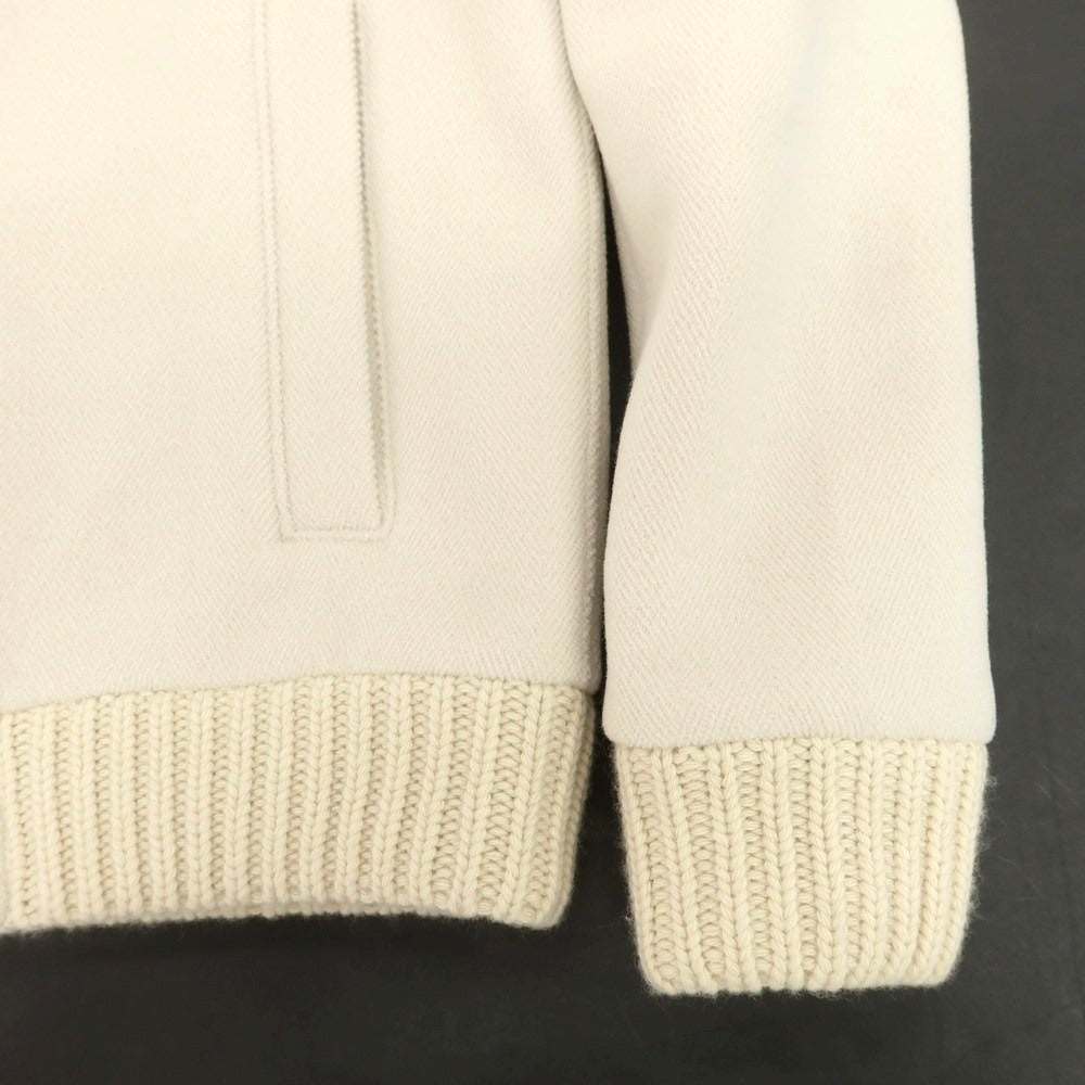 【中古】ヘルノ Herno ウール ヘリンボーン カットパイル スタンドカラー ブルゾン ライトベージュ【 46 】【 状態ランクA 】【 メンズ 】