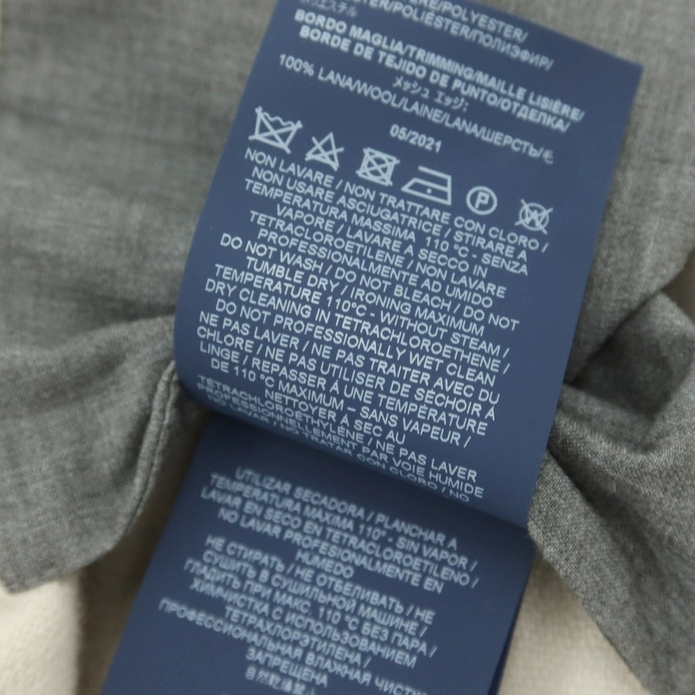 【中古】ヘルノ Herno ウール ヘリンボーン カットパイル スタンドカラー ブルゾン ライトベージュ【 46 】【 状態ランクA 】【 メンズ 】