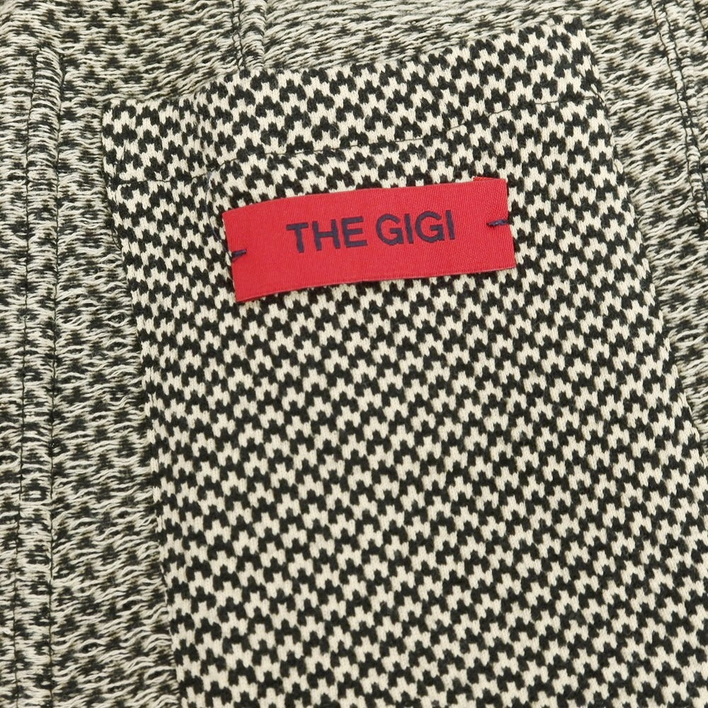 【中古】ザ ジジ THE GIGI ウールコットンジャージー カジュアルジャケット クリームxブラック【 48 】【 状態ランクA 】【 メンズ 】