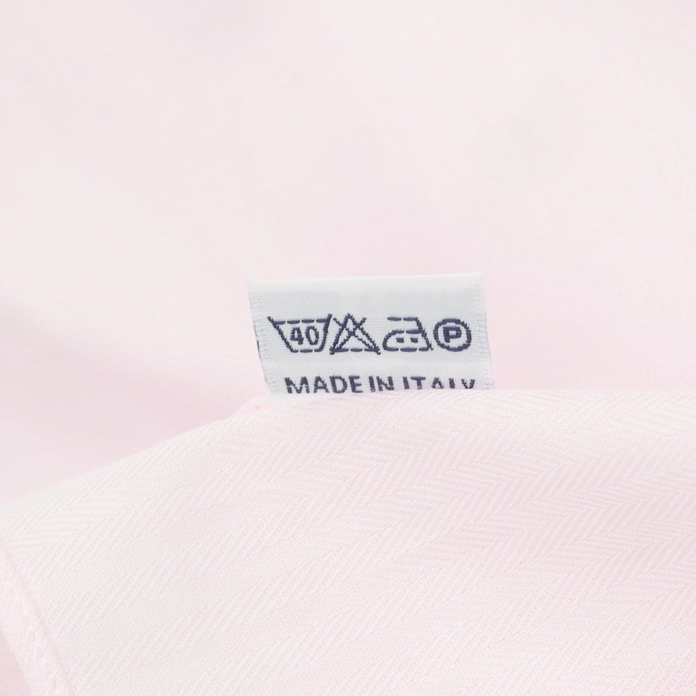 【中古】ボリエッロ BORRIELLO コットン系 ボタンダウン ドレスシャツ ピンク【 37 】【 状態ランクB 】【 メンズ 】