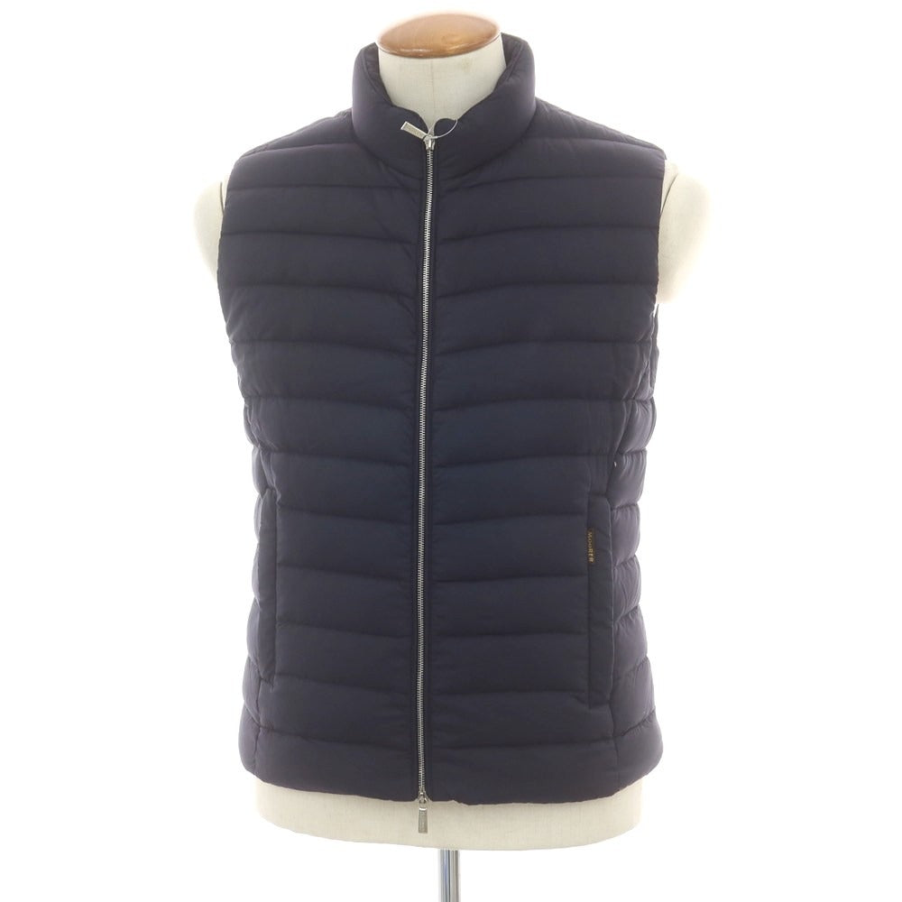 【中古】ムーレー MOORER CALAF-S3 ダブルジップ ダウンベスト ネイビー【 46 】【 状態ランクB 】【 メンズ 】