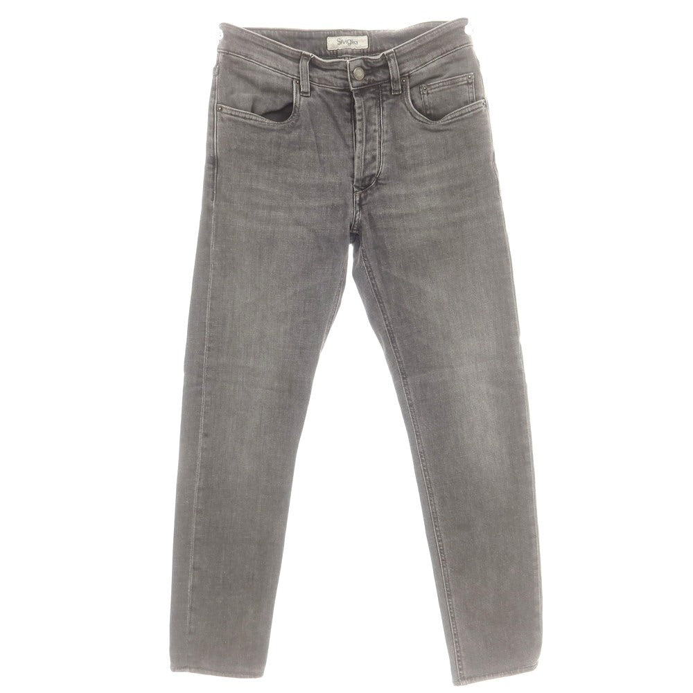 【中古】シビリア SIVIGLIA ストレッチ コットン ジーンズ デニムパンツ グレーブラック【 30 】【 状態ランクB 】【 メンズ 】