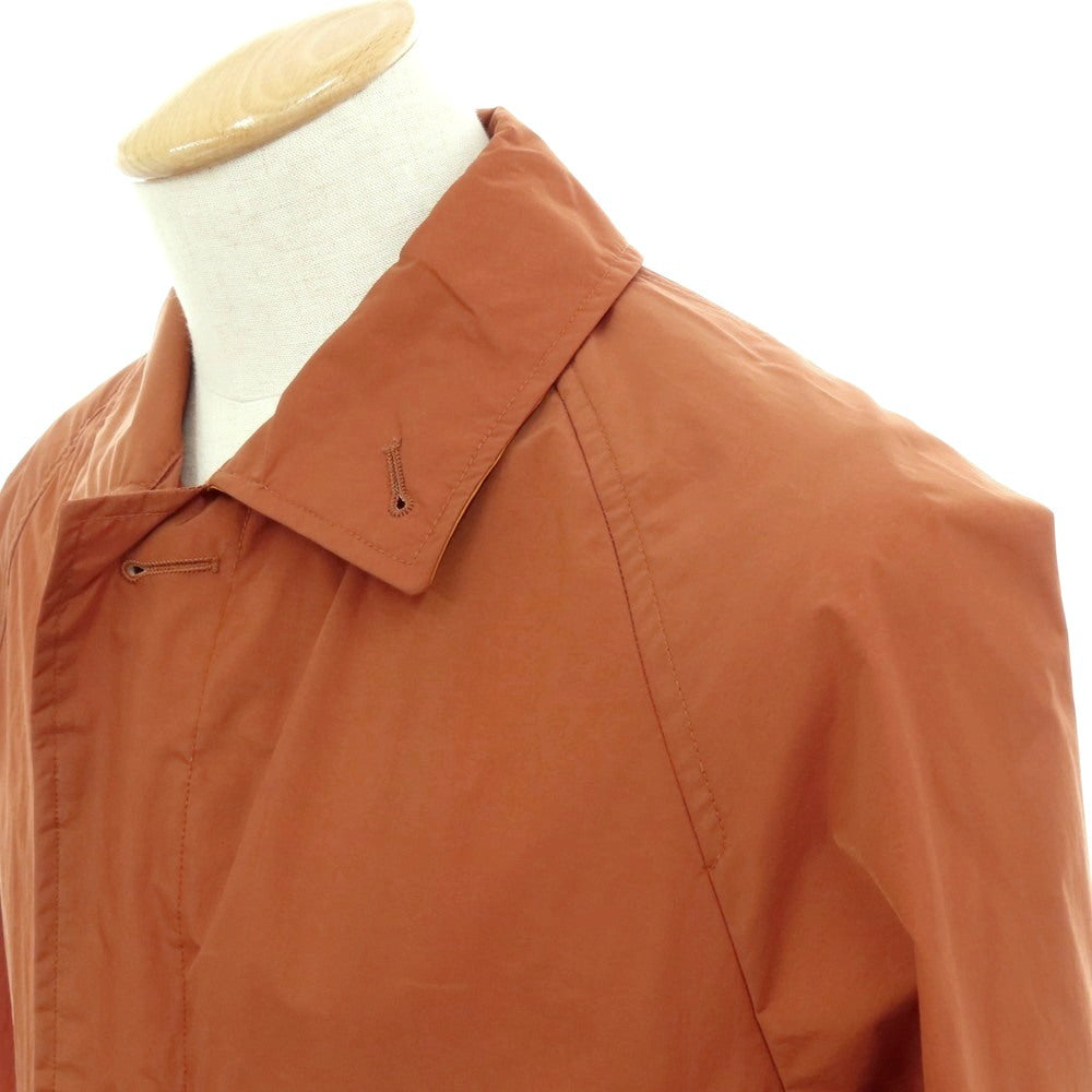 【中古】シップス SHIPS AQUA DIMA WATERPROOF ナイロン ステンカラーコート ブラウン【 S 】【 状態ランクB 】【 メンズ 】