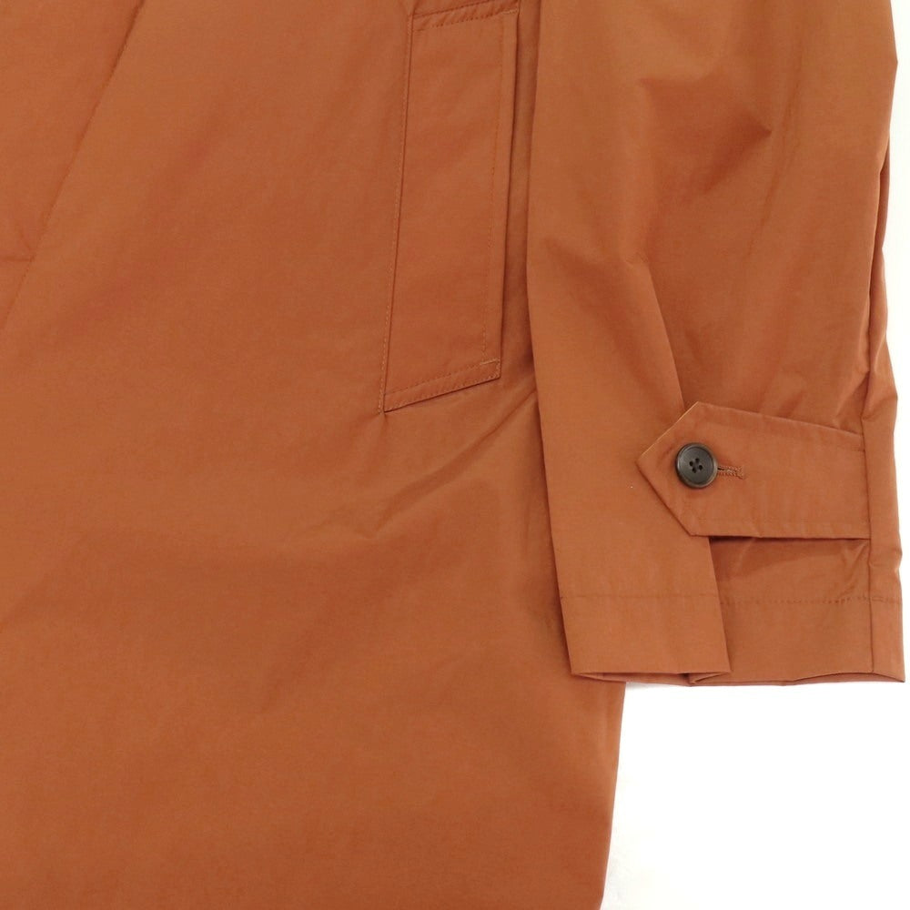 【中古】シップス SHIPS AQUA DIMA WATERPROOF ナイロン ステンカラーコート ブラウン【 S 】【 状態ランクB 】【 メンズ 】