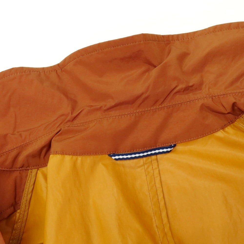 【中古】シップス SHIPS AQUA DIMA WATERPROOF ナイロン ステンカラーコート ブラウン【 S 】【 状態ランクB 】【 メンズ 】