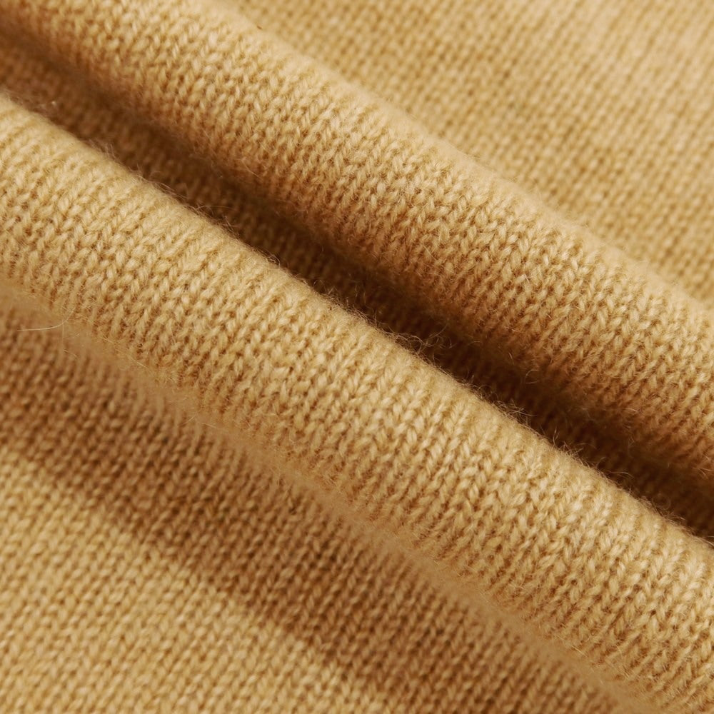 【中古】ロベルトコリーナ ROBERTO COLLINA カシミヤ クルーネック プルオーバーニット ベージュ【 表記なし(M位) 】【 状態ランクB 】【 メンズ 】