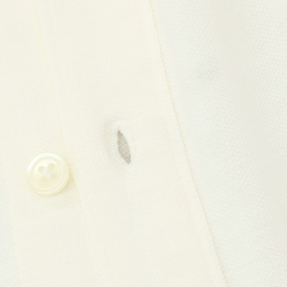 【中古】ラコステ LACOSTE コットンリネン 鹿の子 ボタンダウン カジュアルシャツ クリーム【 3 】【 状態ランクC 】【 メンズ 】