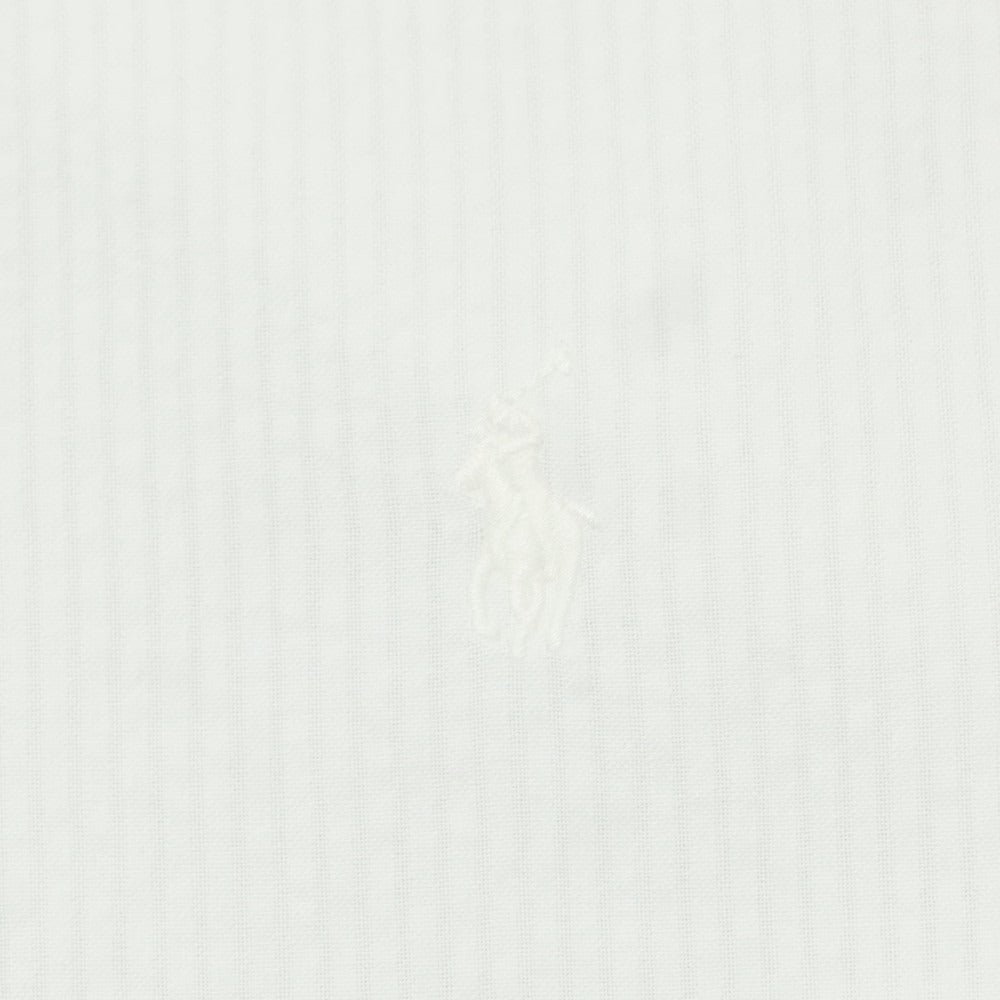 【中古】ラルフローレン RALPH LAUREN コットン シアサッカー ストライプ ボタンダウン カジュアルシャツ ホワイト【 S 】【 状態ランクB 】【 メンズ 】