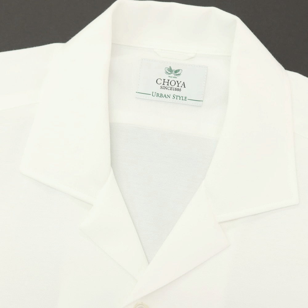 【中古】チョーヤ CHOYA コットンポリエステル 半袖シャツ ホワイト【サイズM】【 状態ランクA 】【 メンズ 】