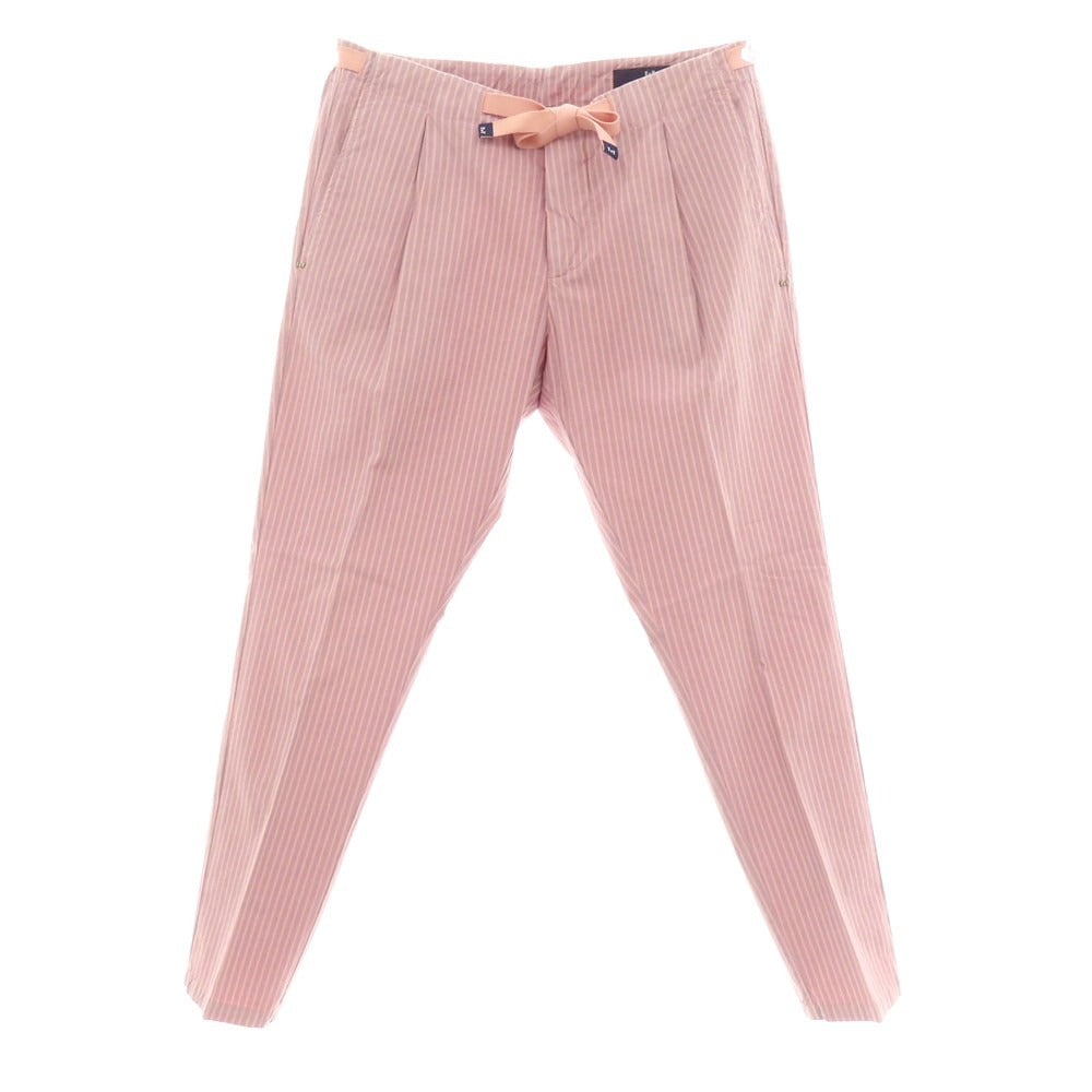 【中古】アントレアミ ENTRE AMIS ストレッチ コットン ストライプ イージースラックスパンツ ピンクxブルー【 32 】【 状態ランクB 】【 メンズ 】