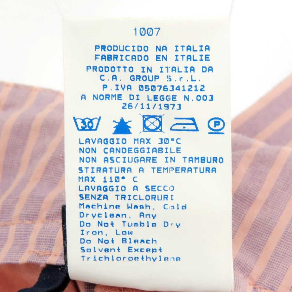 【中古】アントレアミ ENTRE AMIS ストレッチ コットン ストライプ イージースラックスパンツ ピンクxブルー【 32 】【 状態ランクB 】【 メンズ 】