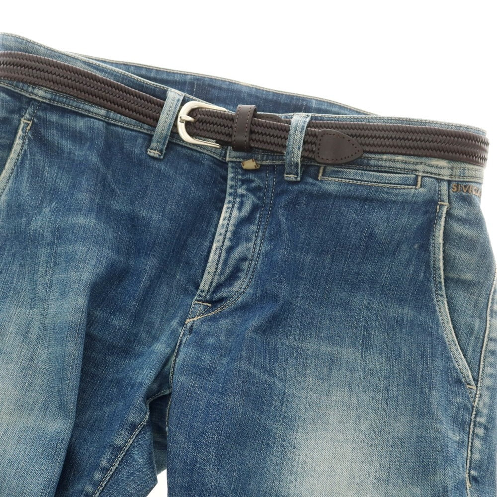 【中古】サドラーズ Saddlers エラスティック レザーメッシュ ベルト ダークブラウン【 85 】【 状態ランクA 】【 メンズ 】