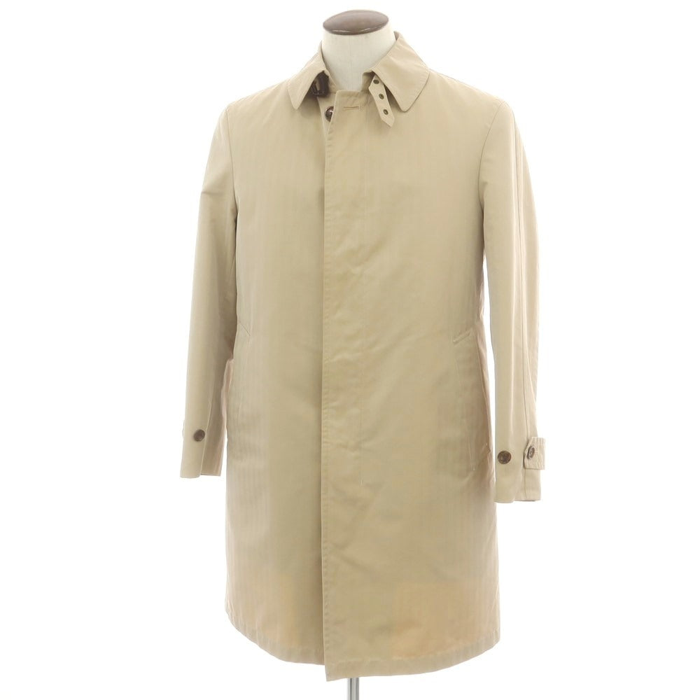 【中古】バーバリーロンドン BURBERRY LONDON コットンポリエステル ステンカラーコート ベージュ【 L 】【 状態ランクC 】【 メンズ 】