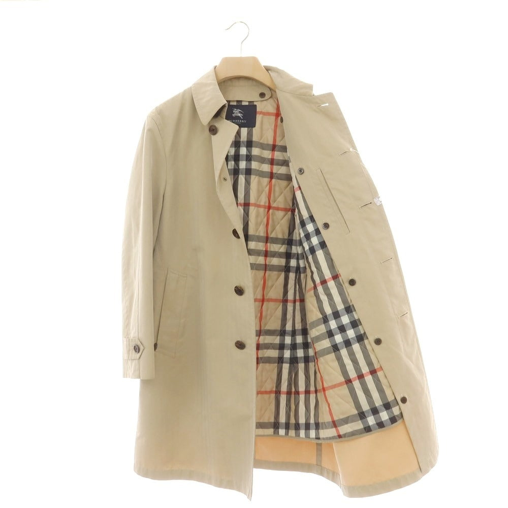 【中古】バーバリーロンドン BURBERRY LONDON コットンポリエステル ステンカラーコート ベージュ【 L 】【 状態ランクC 】【 メンズ 】