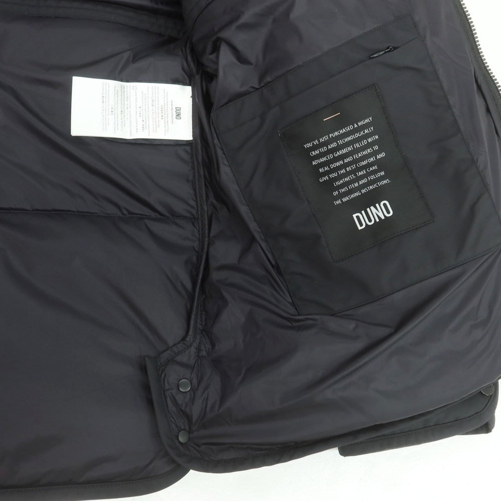 【中古】デュノ DUNO ナイロン×ウール フーデッド ダウンジャケット ブラック【 M 】【 状態ランクB 】【 メンズ 】