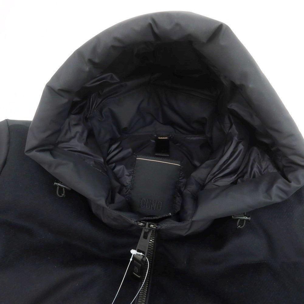 【中古】デュノ DUNO ナイロン×ウール フーデッド ダウンジャケット ブラック【 M 】【 状態ランクB 】【 メンズ 】