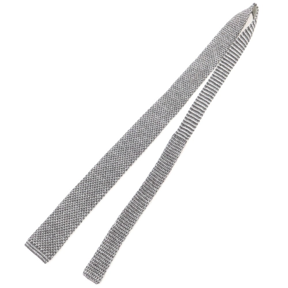 【中古】マルコ タンボリーニ Marco Tamborini gleen label relaxing別注 アクリルアルパカウール ニットタイ グレー【 状態ランクB 】【 メンズ 】