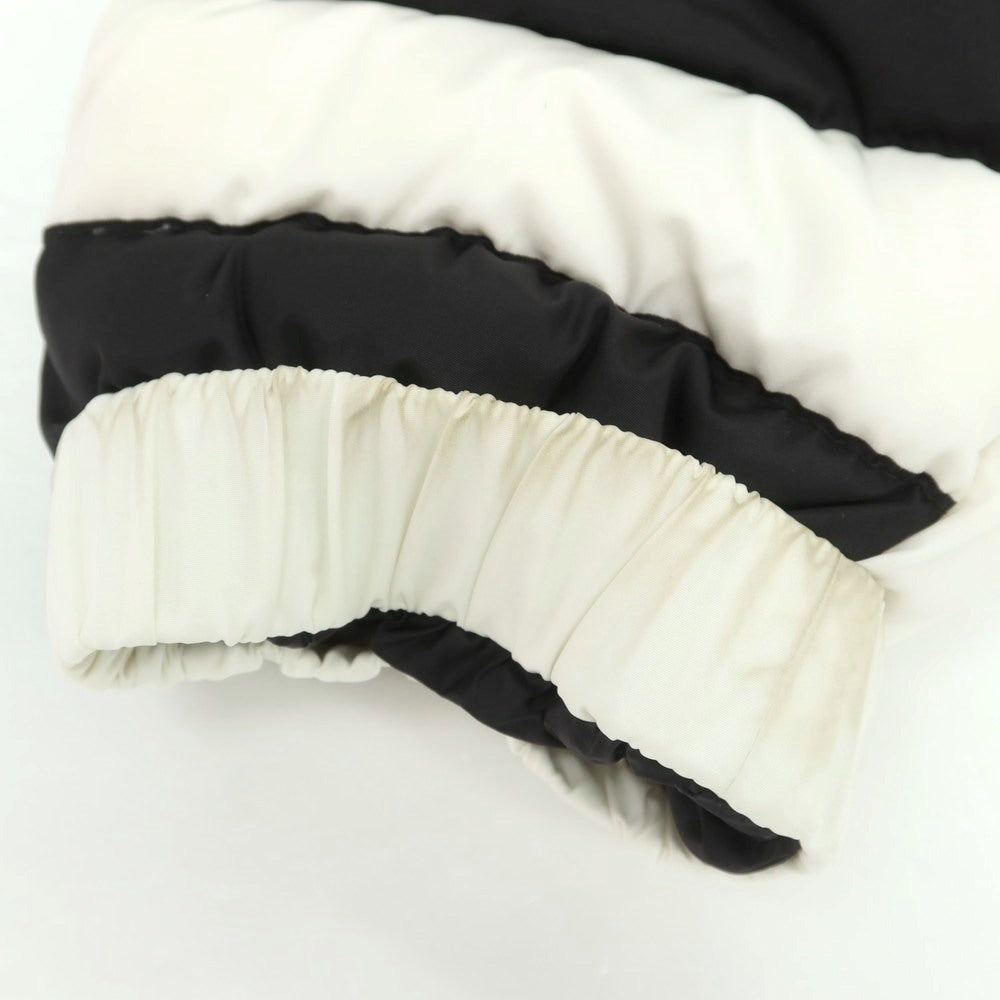 【中古】モンクレール ジーニアス MONCLER GENIUS × CRAIG GREEN ナイロン フーデッド ダウンジャケット ブラックxホワイト【 2 】【 状態ランクC 】【 メンズ 】