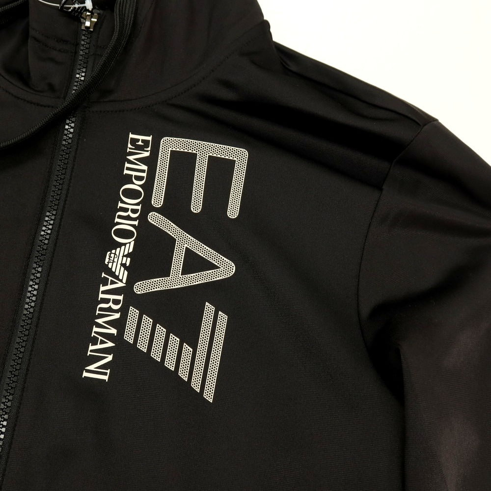 【中古】エンポリオ アルマーニ EMPORIO ARMANI EA7 ポリエステルジャージー セットアップ ブラック【サイズS】【 状態ランクB 】【 メンズ 】