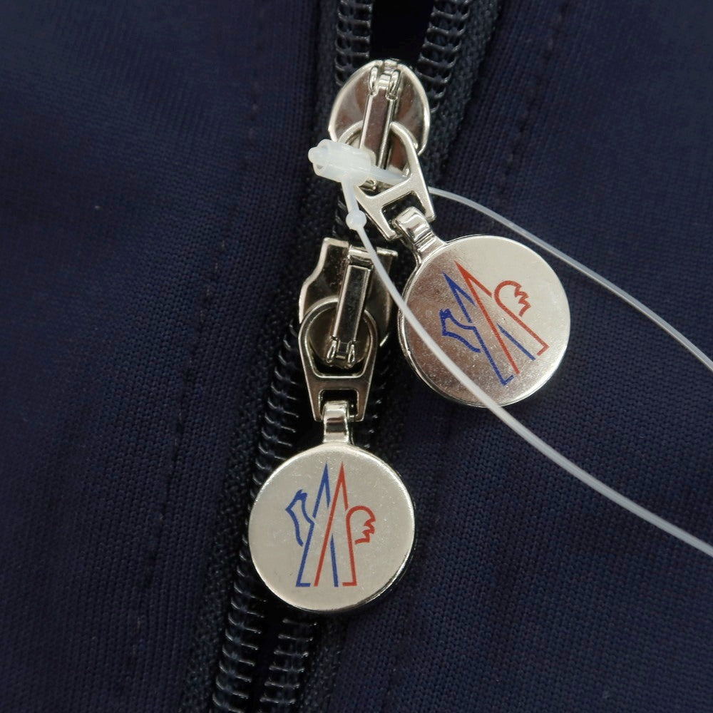 【中古】モンクレール MONCLER ナイロンコットン ダブルジップ ジャージ ネイビーxホワイト【 M 】【 状態ランクC 】【 メンズ 】