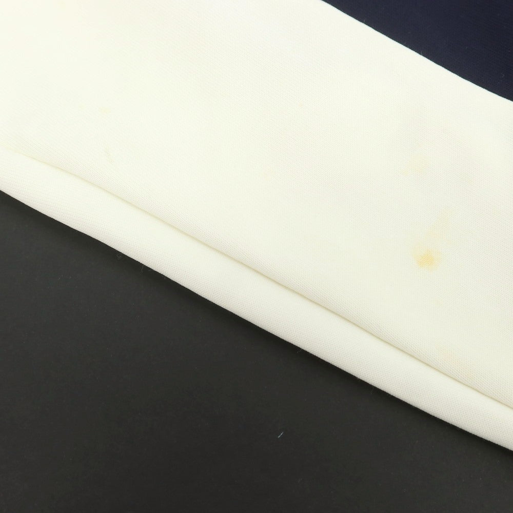 【中古】モンクレール MONCLER ナイロンコットン ダブルジップ ジャージ ネイビーxホワイト【 M 】【 状態ランクC 】【 メンズ 】