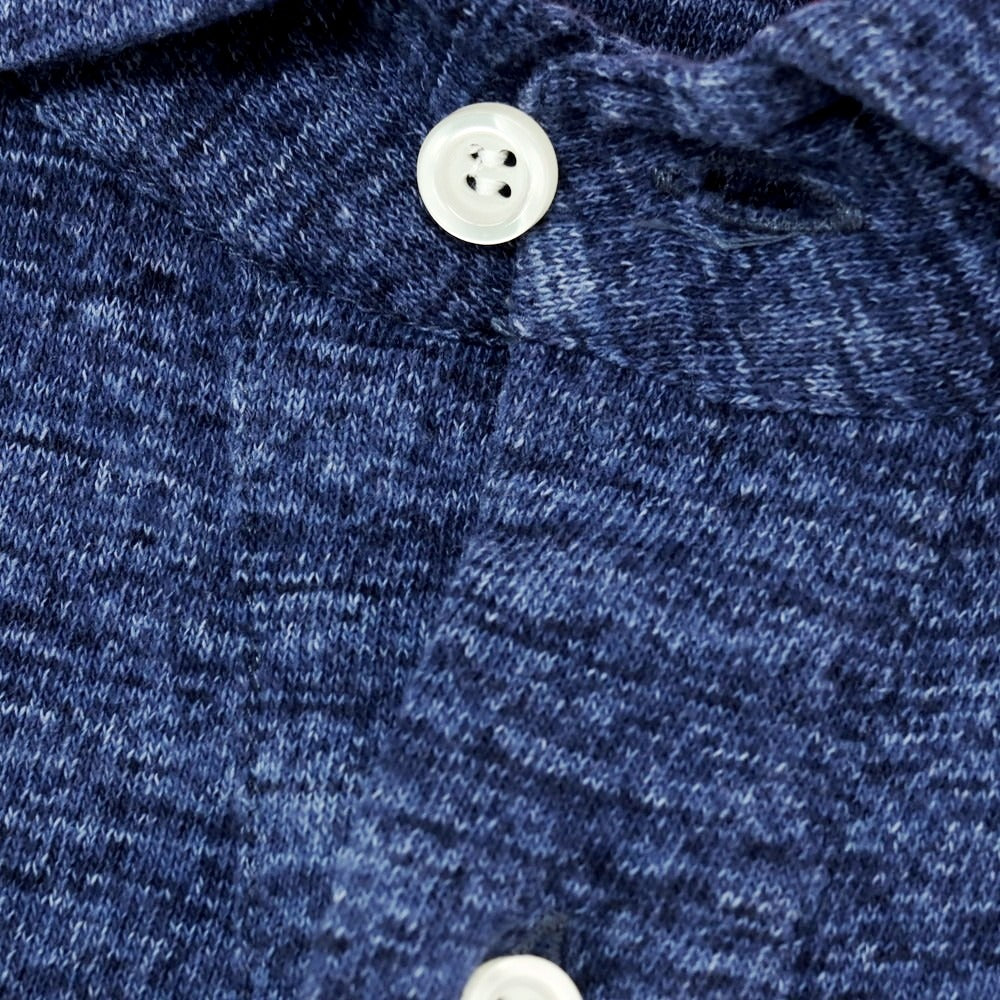 【中古】イザイア ISAIA コットン 半袖ポロシャツ ネイビー系【 S 】【 状態ランクB 】【 メンズ 】