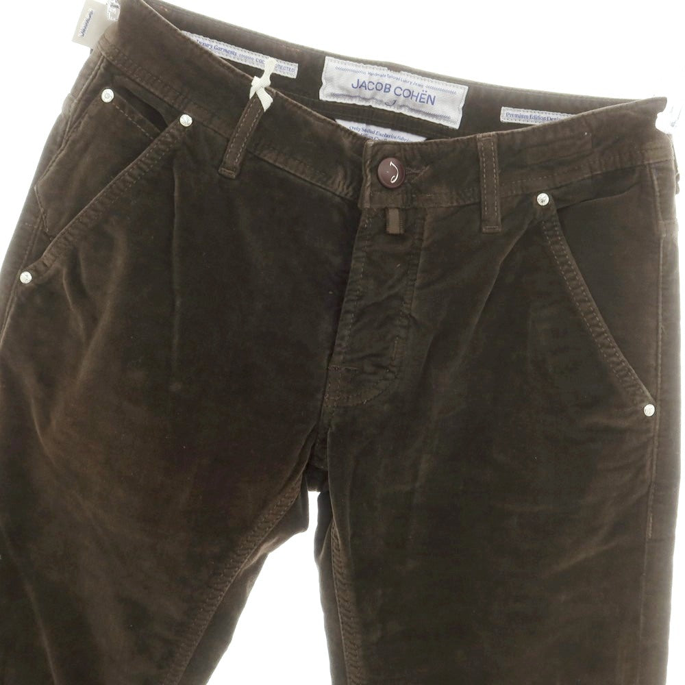 【中古】ヤコブコーエン JACOB COHEN J613 ストレッチ コットン 5ポケットパンツ ダークブラウン【 30 】【 状態ランクA 】【 メンズ 】