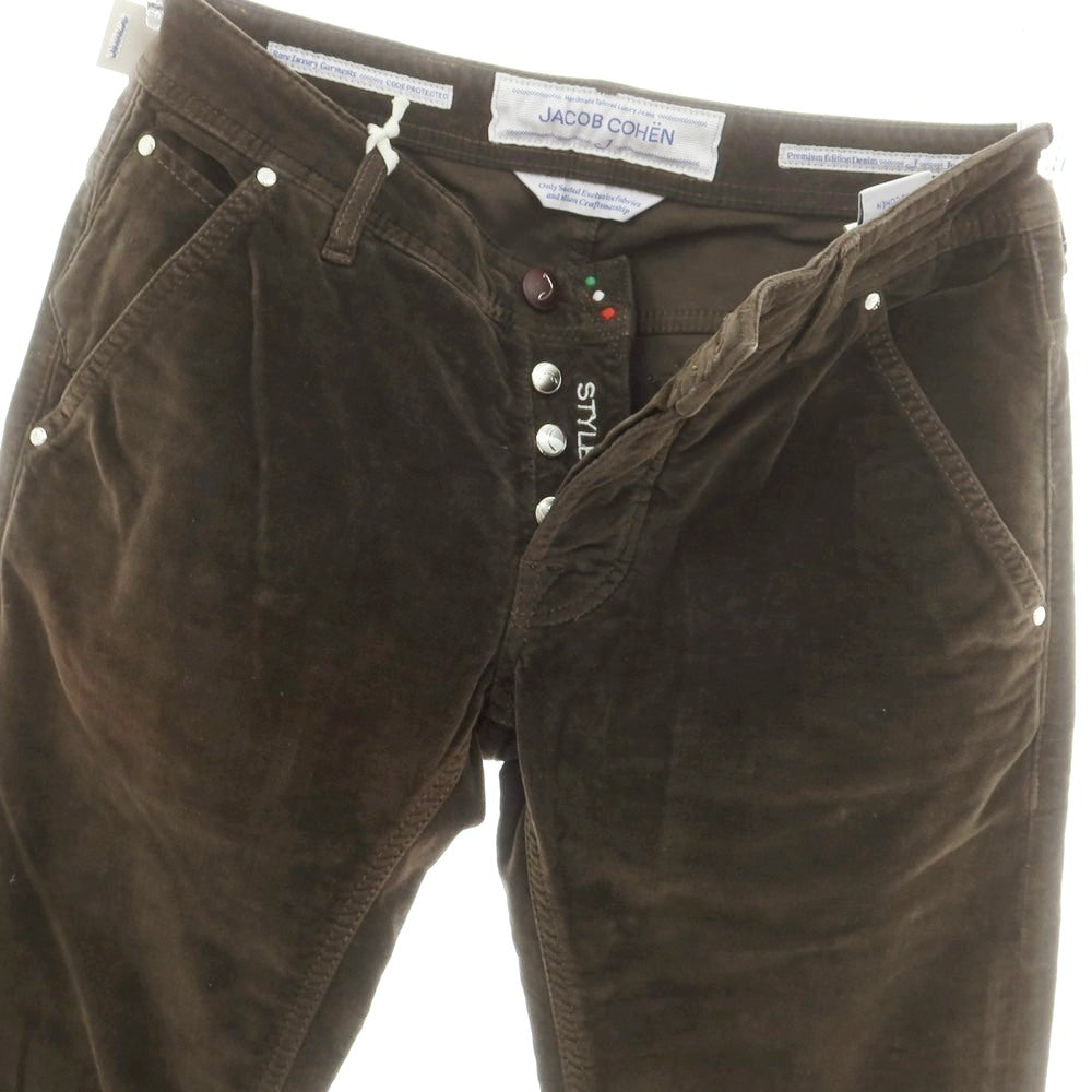 【中古】ヤコブコーエン JACOB COHEN J613 ストレッチ コットン 5ポケットパンツ ダークブラウン【 30 】【 状態ランクA 】【 メンズ 】