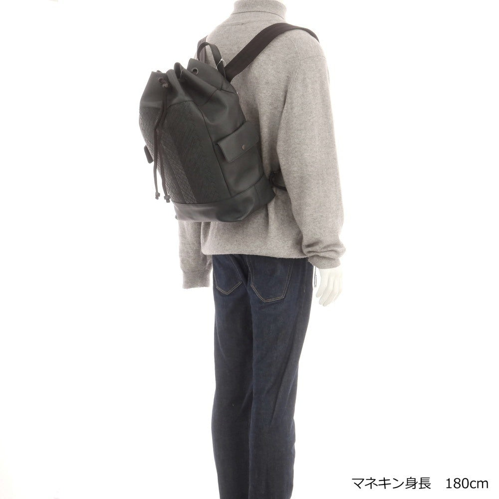 【中古】ボッテガヴェネタ BOTTEGAVENETA レザー バックパック・リュック ブラック【 状態ランクB 】【 メンズ 】