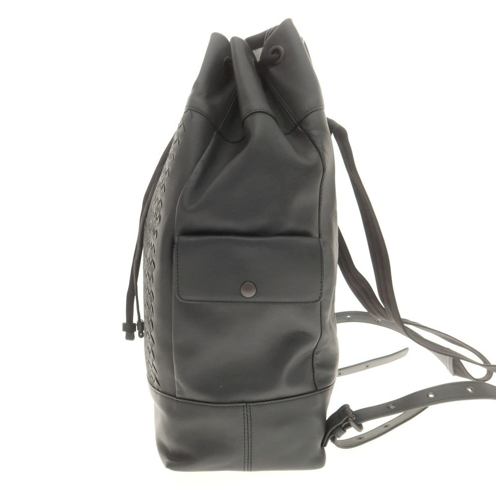 【中古】ボッテガヴェネタ BOTTEGAVENETA レザー バックパック・リュック ブラック【 状態ランクB 】【 メンズ 】