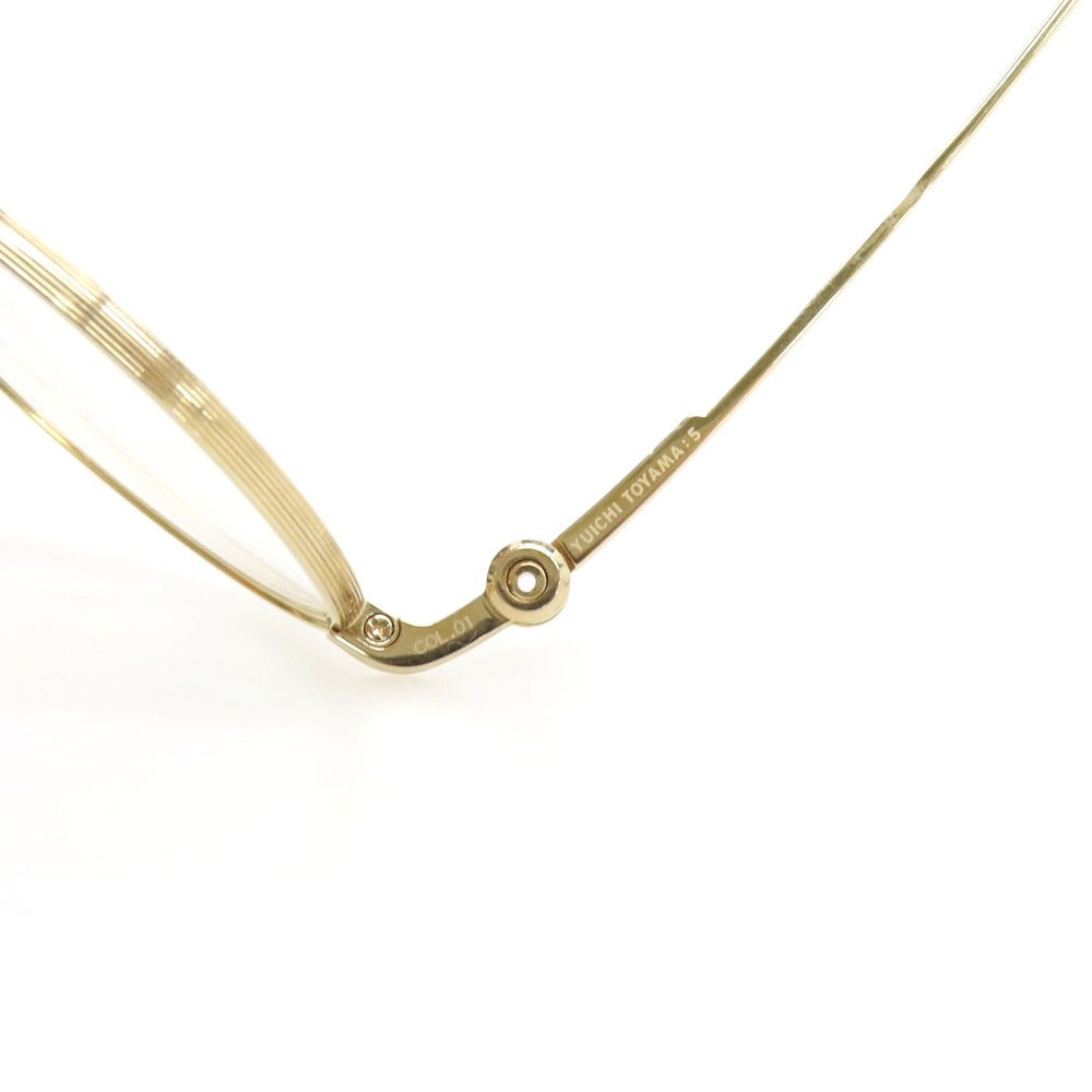 【中古】ユウイチ トヤマ YUICHI TOYAMA :5 BANKSIDE THE ANGEL メガネ ゴールド【 45□22 145 】【 状態ランクA 】【 メンズ 】