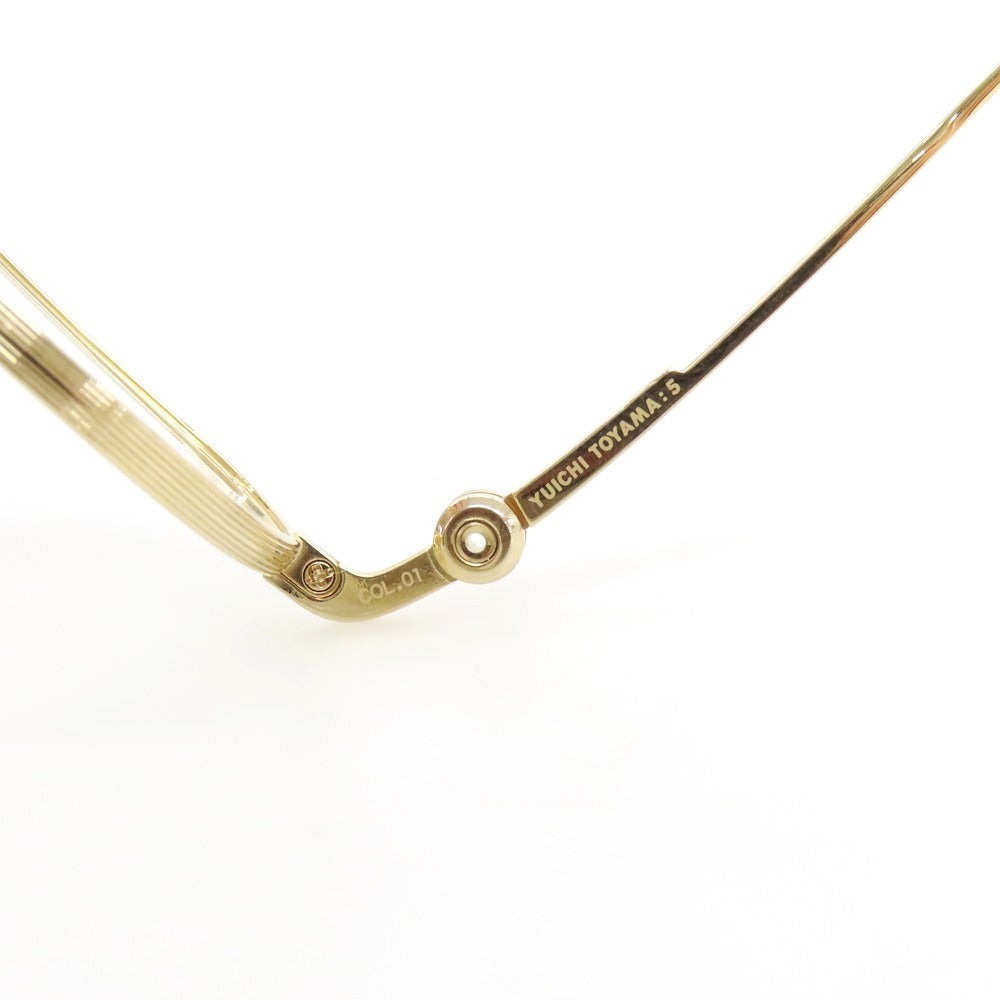 【中古】ユウイチ トヤマ YUICHI TOYAMA :5 BANKSIDE メガネ ゴールド【 46□22 145 】【 状態ランクA 】【 メンズ 】