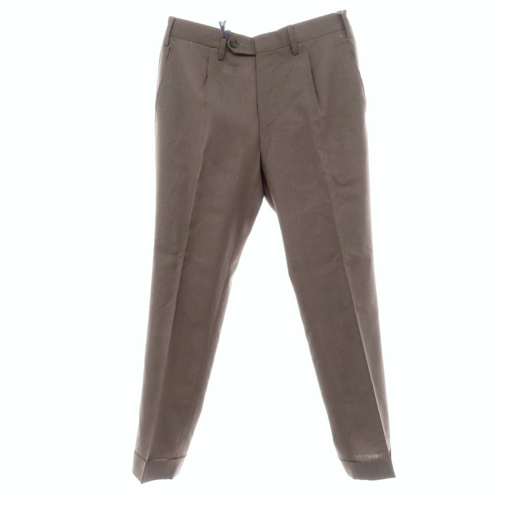 【中古】ジェルマーノ GERMANO ウール ドレススラックスパンツ グレイッシュブラウン【 46 】【 状態ランクA 】【 メンズ 】
