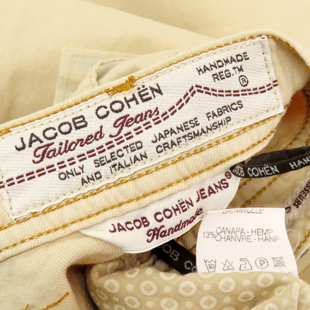 【中古】ヤコブコーエン JACOB COHEN J610 コットンヘンプ 5ポケットパンツ ベージュ【 33 】【 状態ランクA 】【 メンズ 】