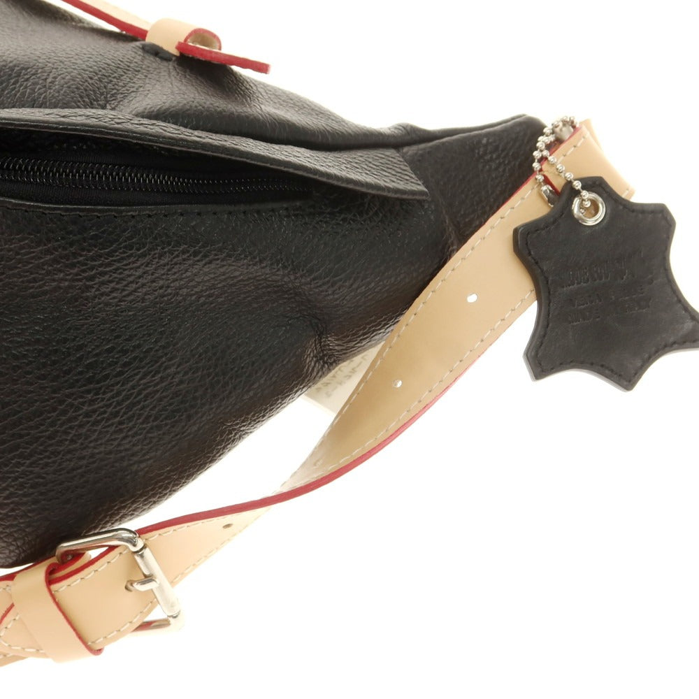 【中古】モードフルーレ MODE FOURRURE レザー ボディバッグ ブラック【 状態ランクB 】【 メンズ 】