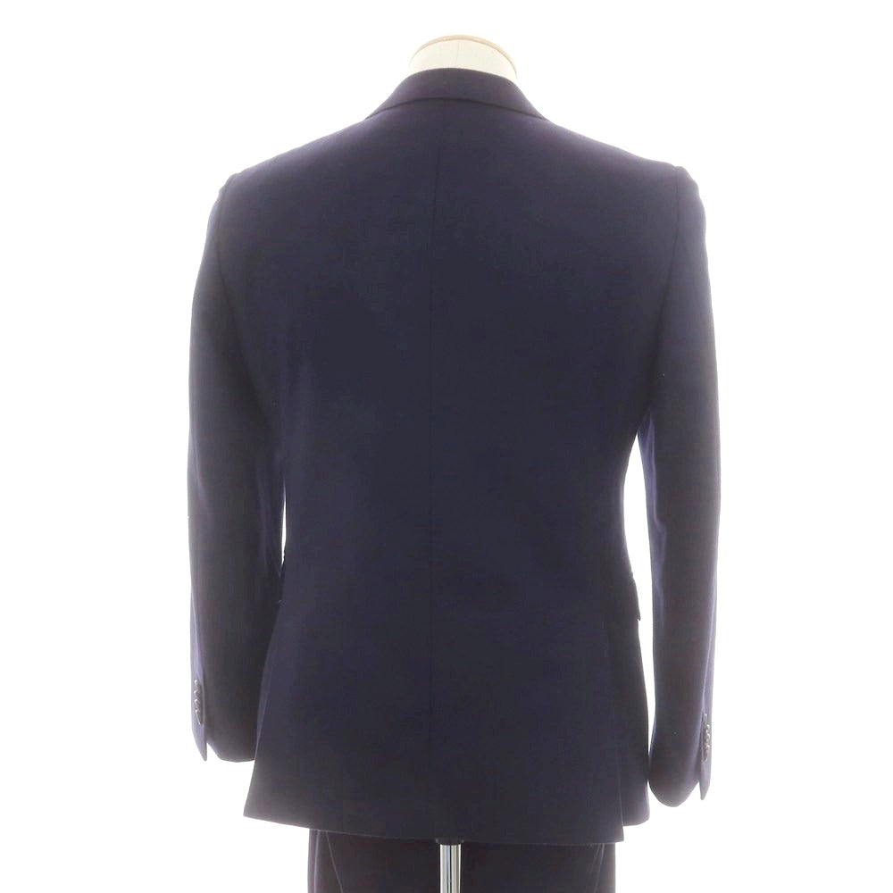 【中古】アザブテーラー azabu tailor ウール 2つボタンスーツ ネイビー【 40 】【 状態ランクC 】【 メンズ 】