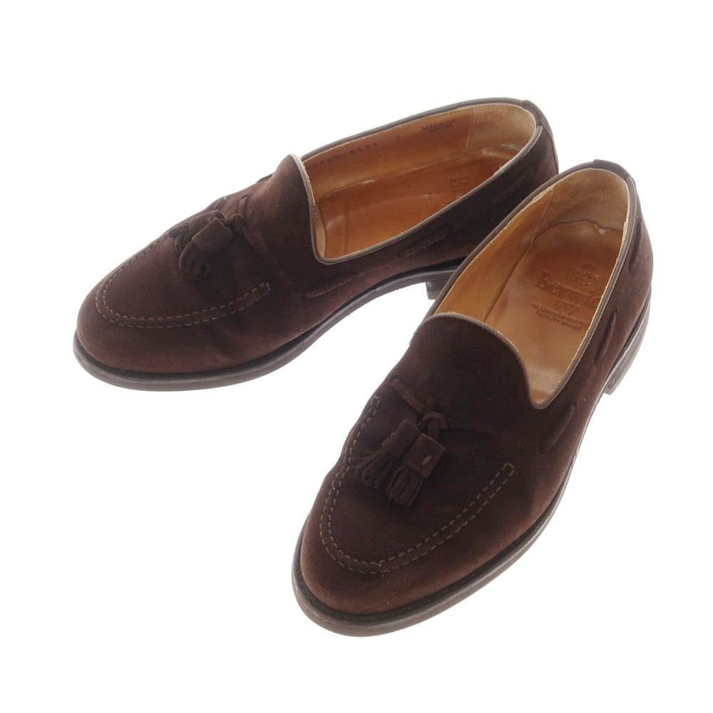 【中古】バーウィック BERWICK スエード タッセル ローファー ブラウン【 7 】【 状態ランクC 】【 メンズ 】