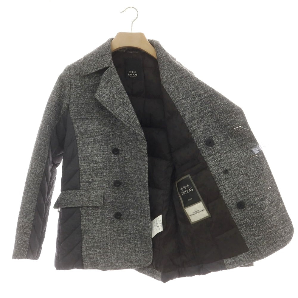 【中古】タトラス TATRAS ポリエステルアクリル ダウンピーコート グレー【 1 】【 状態ランクC 】【 メンズ 】