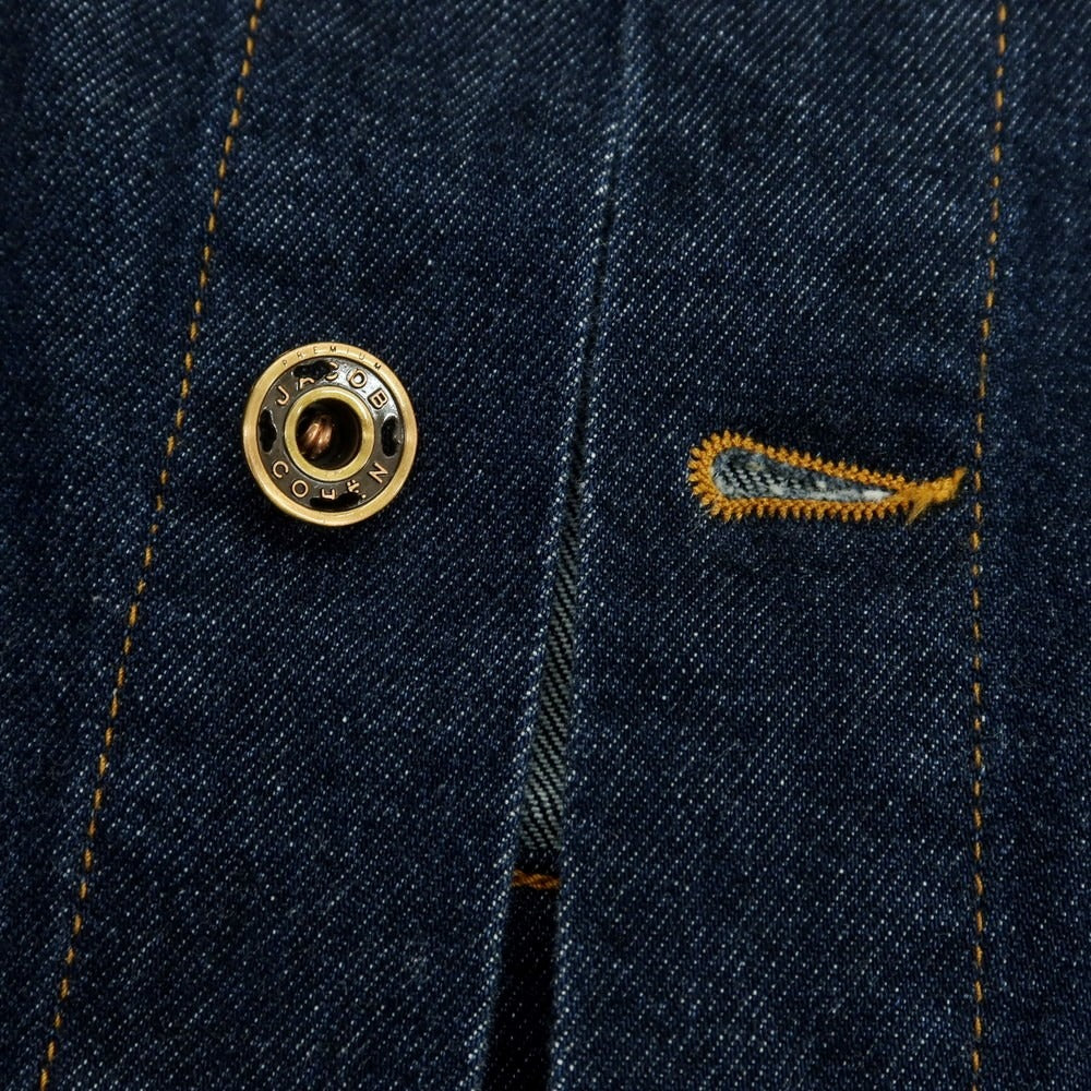 【中古】ヤコブコーエン JACOB COHEN YORK ストレッチデニム デニムジャケット ネイビー【 S 】【 状態ランクB 】【 メンズ 】