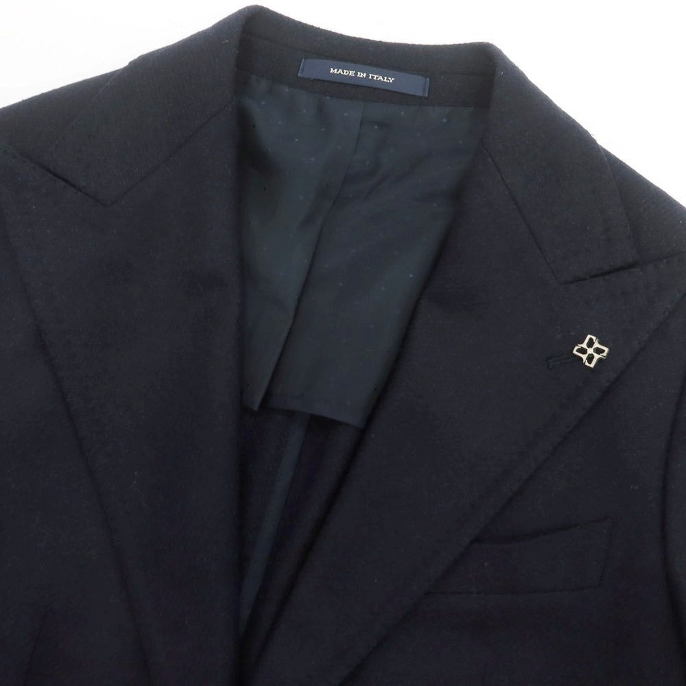 【中古】タリアトーレ TAGLIATORE ウールカシミヤ ダブル テーラードジャケット ネイビー【 46 】【 状態ランクA 】【 メンズ 】