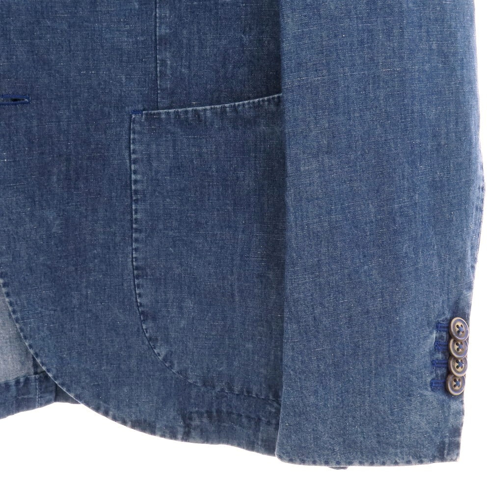 【中古】エルビーエム1911 L.B.M.1911 リネンコットン 2B カジュアルジャケット ライトネイビー【 46 】【 状態ランクB 】【 メンズ 】