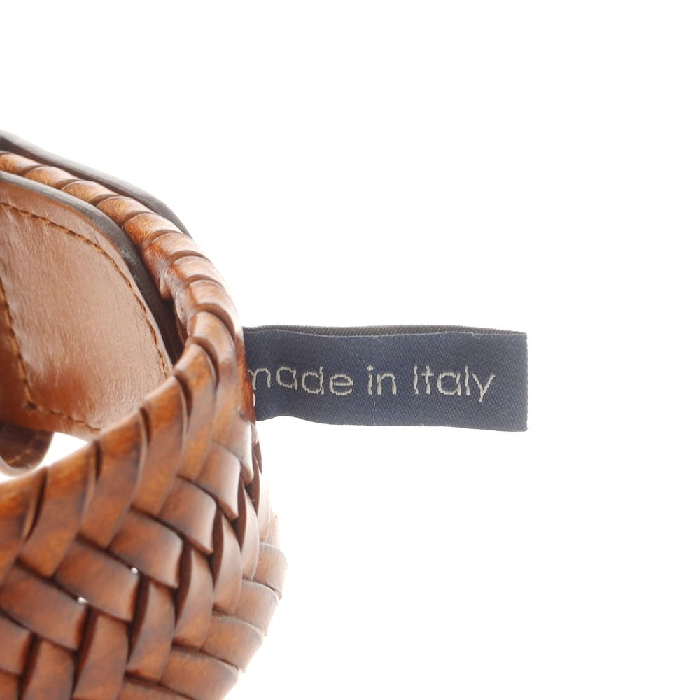 【中古】アンダーソンズ Andersons エラスティック レザーメッシュ ベルト ブラウン【 M 】【 状態ランクC 】【 メンズ 】