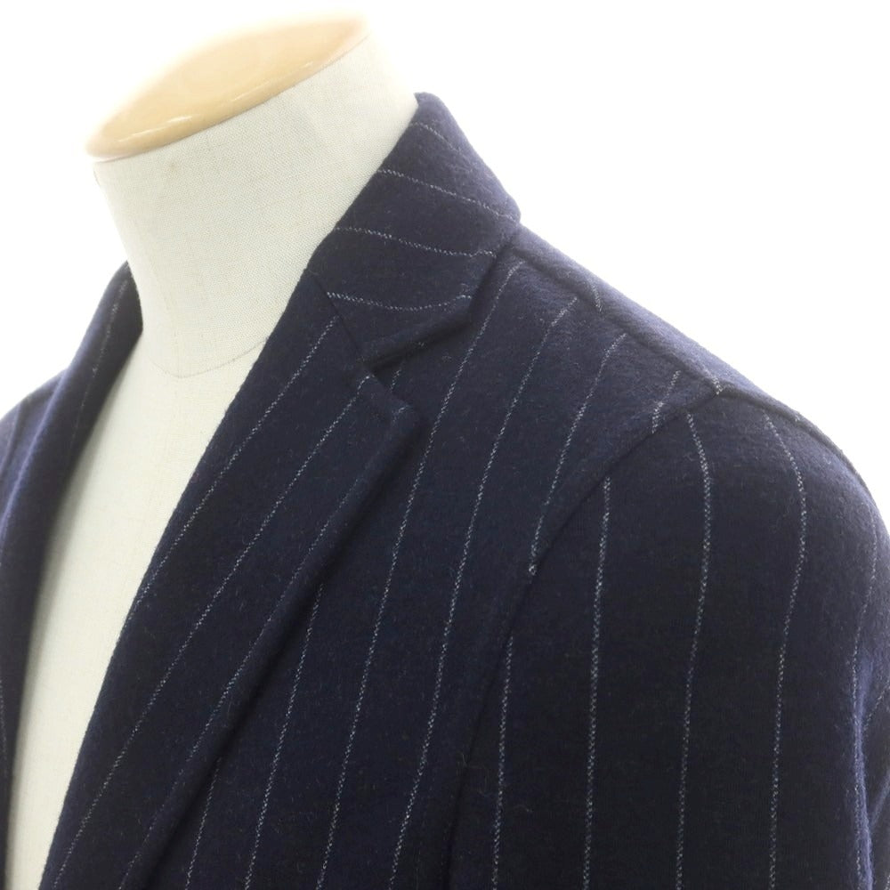 【中古】ティージャケット T-JACKET ウールコットンジャージー カジュアルジャケット ネイビーxホワイト【 XS 】【 状態ランクB 】【 メンズ 】