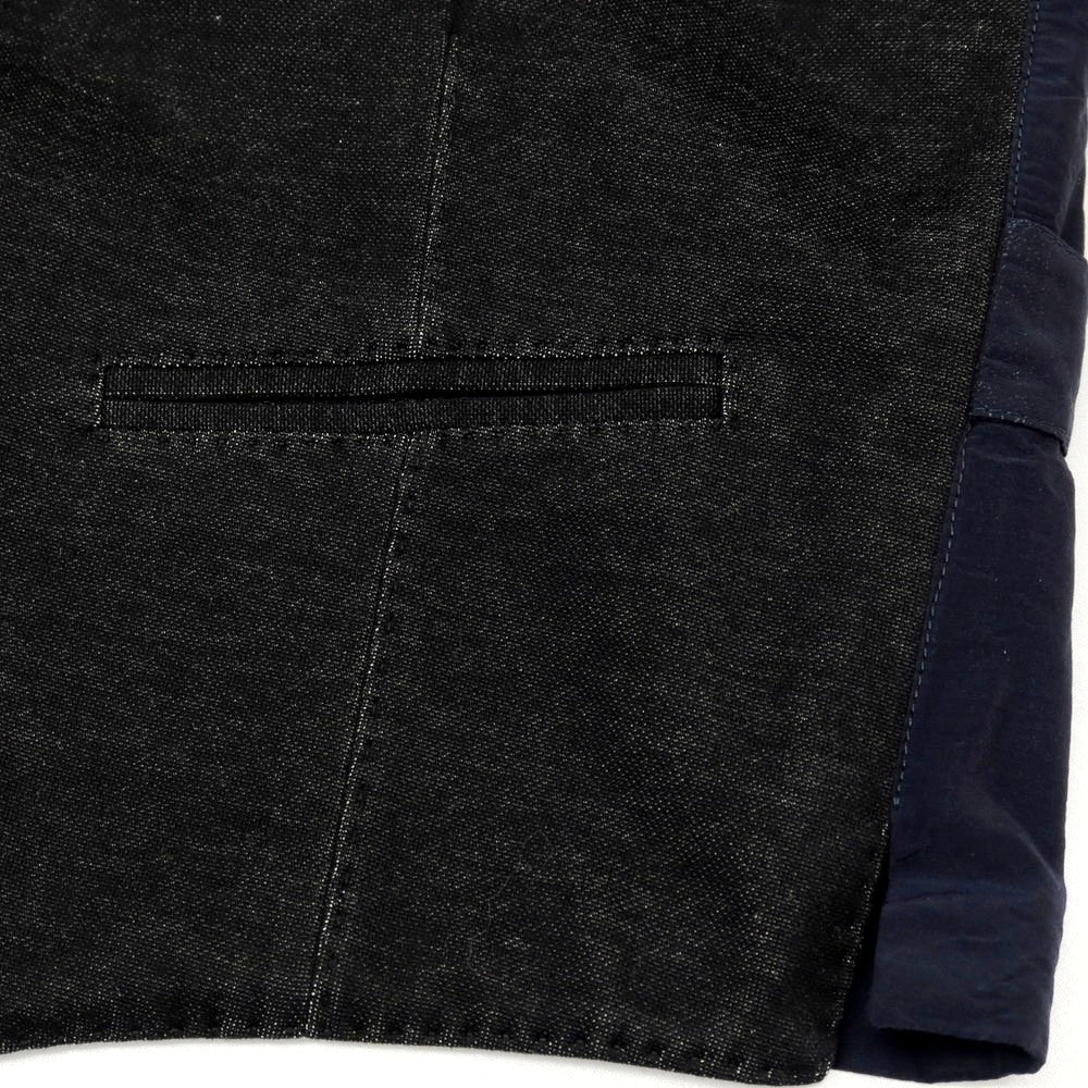 【SALE30%OFF/返品不可】【中古】ボリオリ BOGLIOLI K.JACKET コットン カジュアル系ジレ ベスト ブラックxネイビー【 サイズ44 】【 状態ランクB 】【 メンズ 】