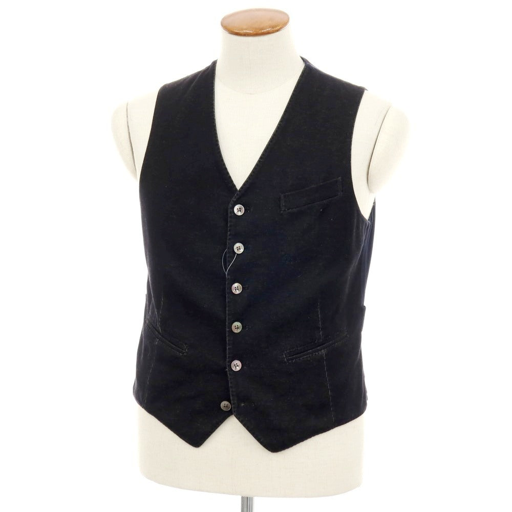 【SALE30%OFF/返品不可】【中古】ボリオリ BOGLIOLI K.JACKET コットン カジュアル系ジレ ベスト ブラックxネイビー【 サイズ46 】【 状態ランクB 】【 メンズ 】