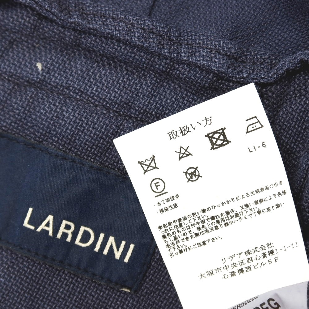 【中古】ラルディーニ LARDINI コットンレーヨン カジュアル系ジレ ベスト ネイビー【サイズ44 REG】【 状態ランクB 】【 メンズ 】