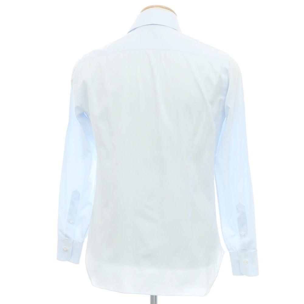 【中古】バルバ BARBA コットン ホリゾンタルカラー ドレスシャツ ライトブルー【 37 】【 状態ランクC 】【 メンズ 】