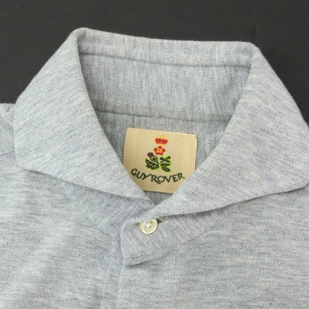 【中古】ギローバー GUY ROVER コットン ホリゾンタルカラー カジュアルシャツ ライトグレー【 XS 】【 状態ランクC 】【 メンズ 】