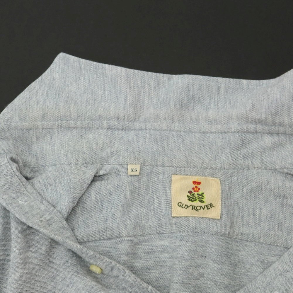 【中古】ギローバー GUY ROVER コットン ホリゾンタルカラー カジュアルシャツ ライトグレー【 XS 】【 状態ランクC 】【 メンズ 】