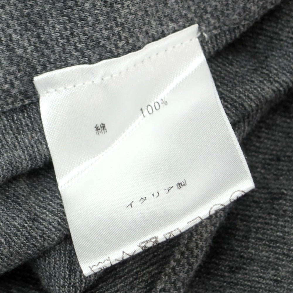 【中古】フィナモレ Finamore コットン ホリゾンタルカラー カジュアルシャツ グレー【 XXS 】【 状態ランクC 】【 メンズ 】